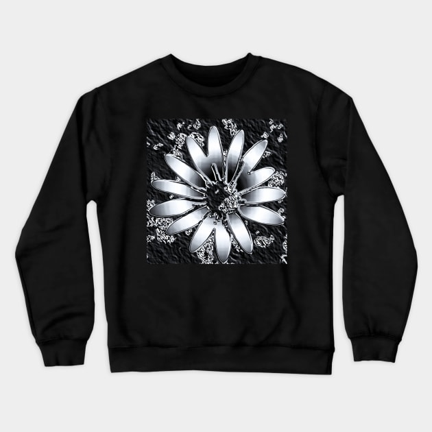Metallic flower Crewneck Sweatshirt by robelf